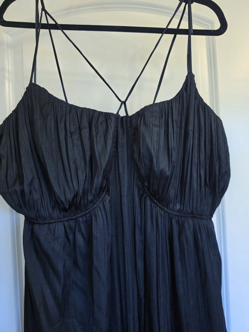 Anthropologie Black Strappy Maxi Dress - Picture 2 of 7